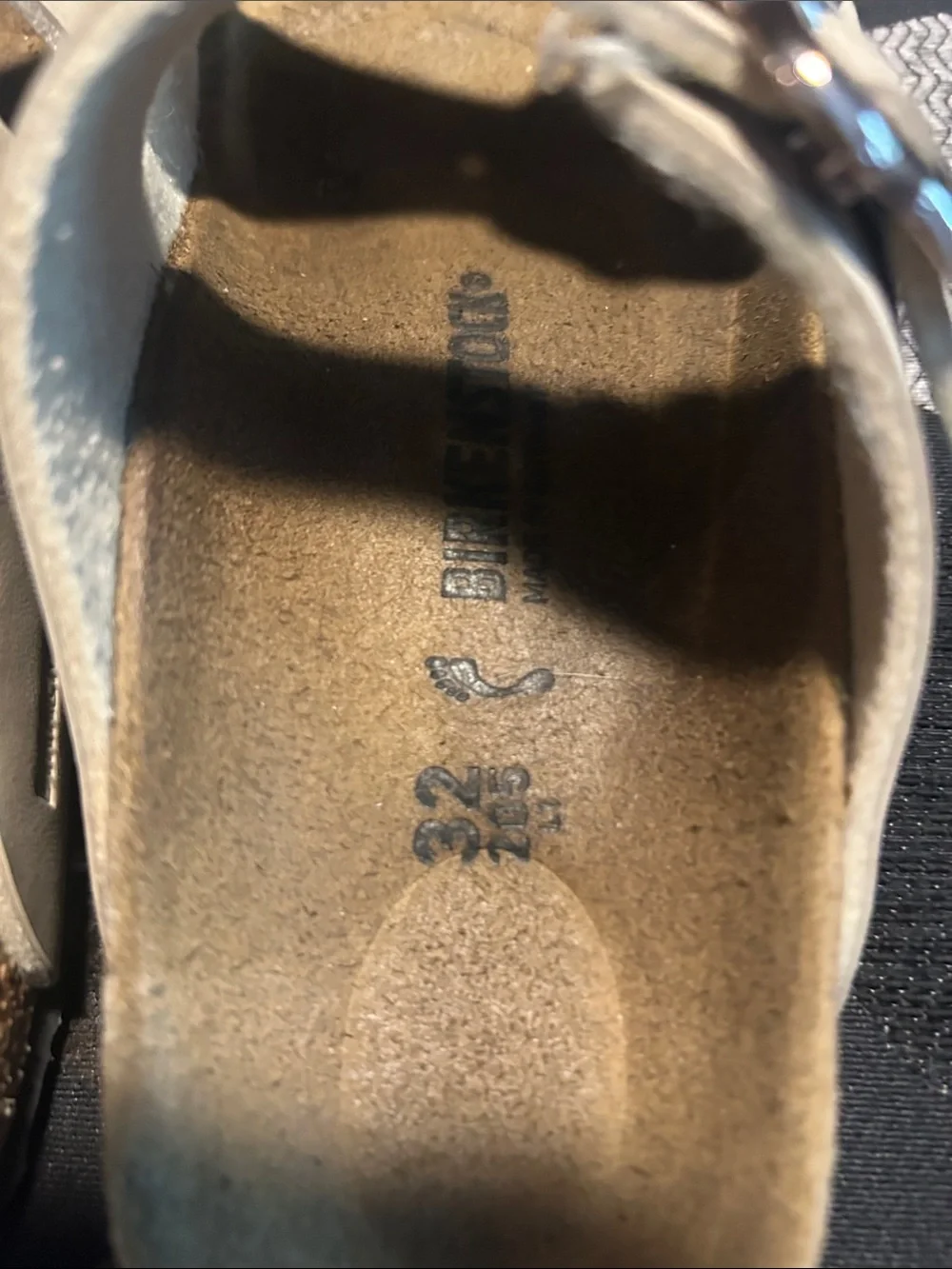 Birkenstock Kids Cream Two-Strap Buckle Sandals